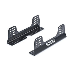Sparco 004902 black steel side mounts with multiple adjustment slots