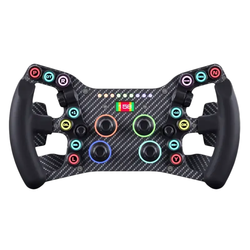 Leoxz XGT Pro GT sim racing steering wheel front view