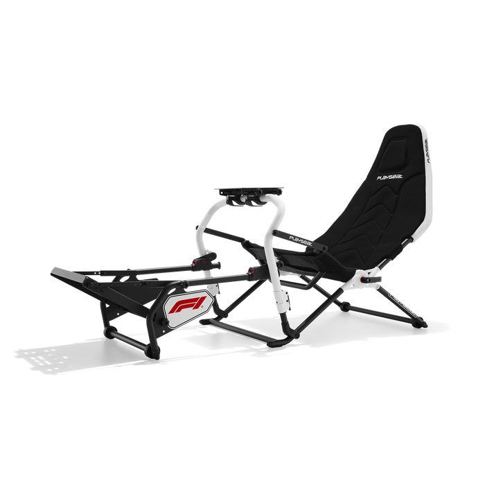 Playseat Challenge DD F1 Edition installed in a living room Formula racing setup