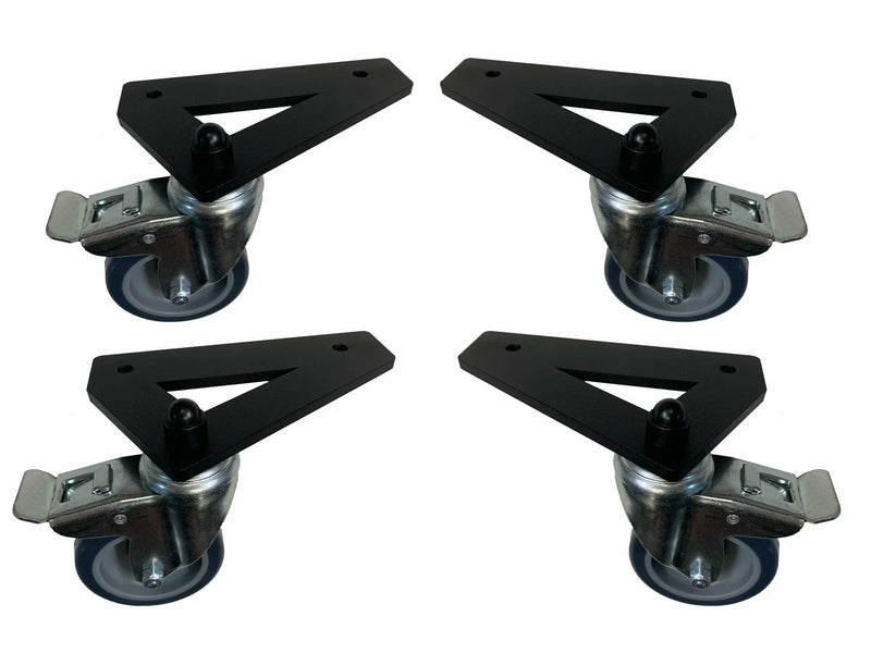 SimXPro 4x Feet Brackets - 75 mm Wheels SimXPro SimXPro Caster Wheels  Sim Race Webshop B.V.