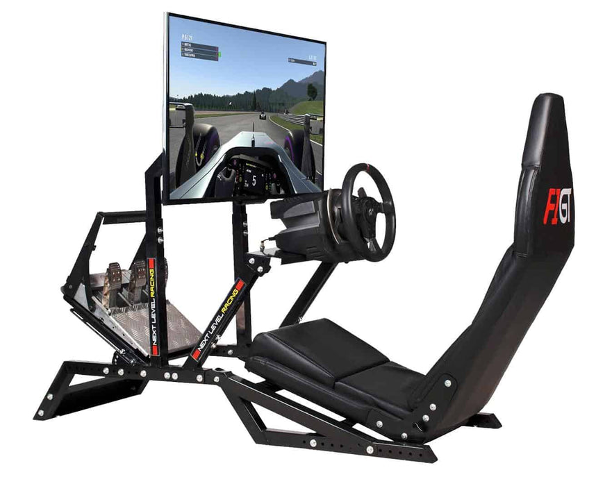 Cockpit del simulatore di Formula e GT Next Level Racing F-GT