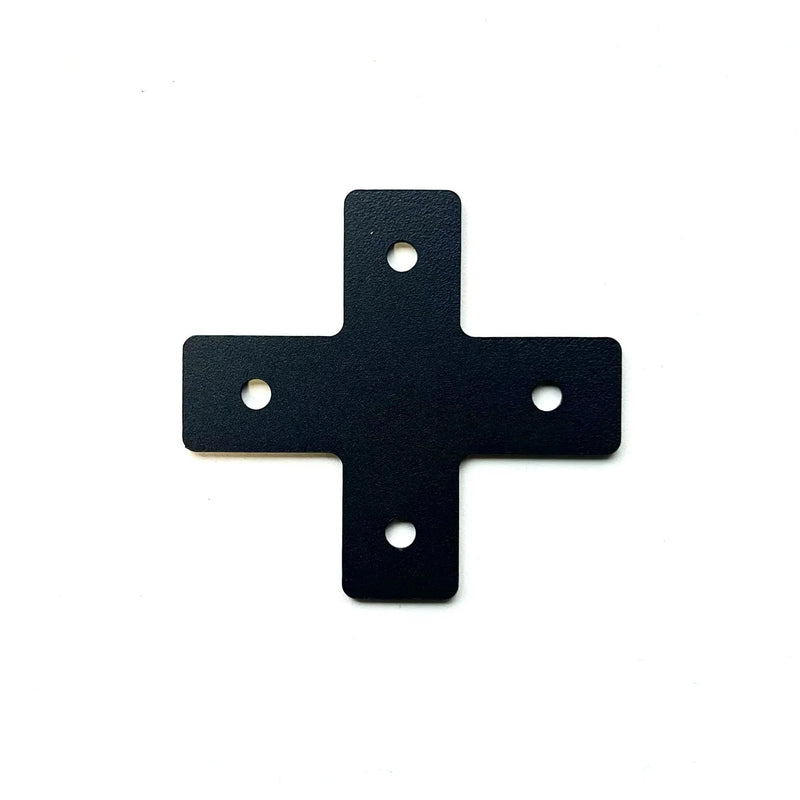 SimXPro 2x Cross - Connector Plate 3mm - 40 - 80 - 120 Black SimXPro SimXPro Brackets  Sim Race Webshop B.V.