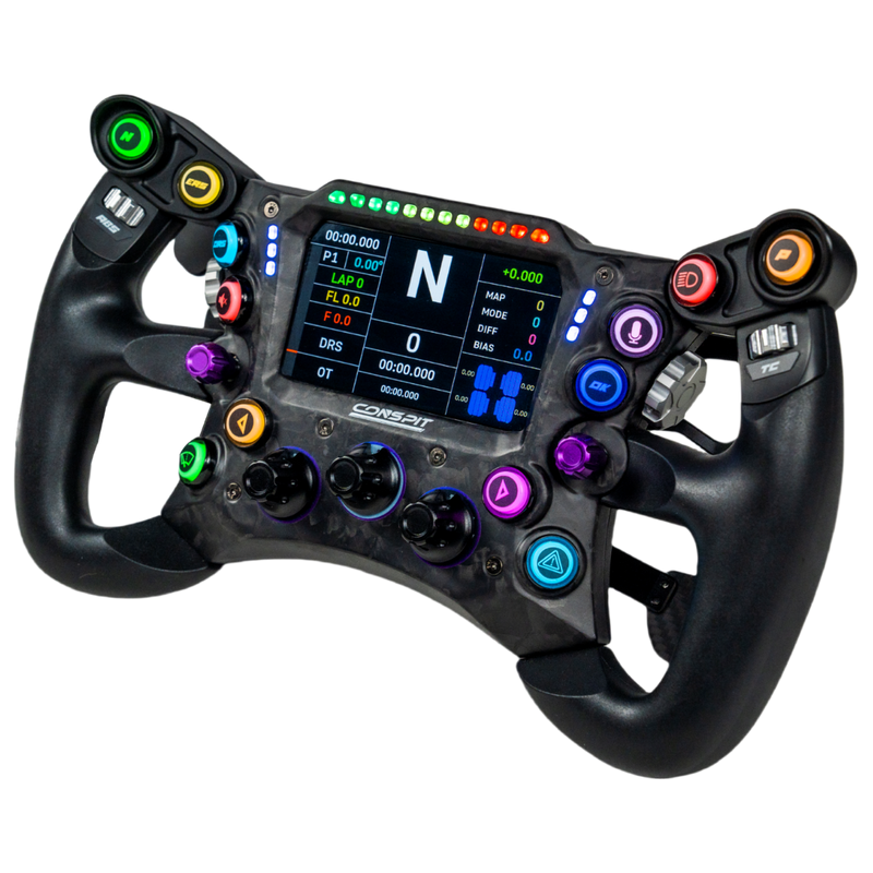Conspit 290GP Formula Wheel – Black Conspit Conspit Steering Wheel  Sim Race Webshop B.V.