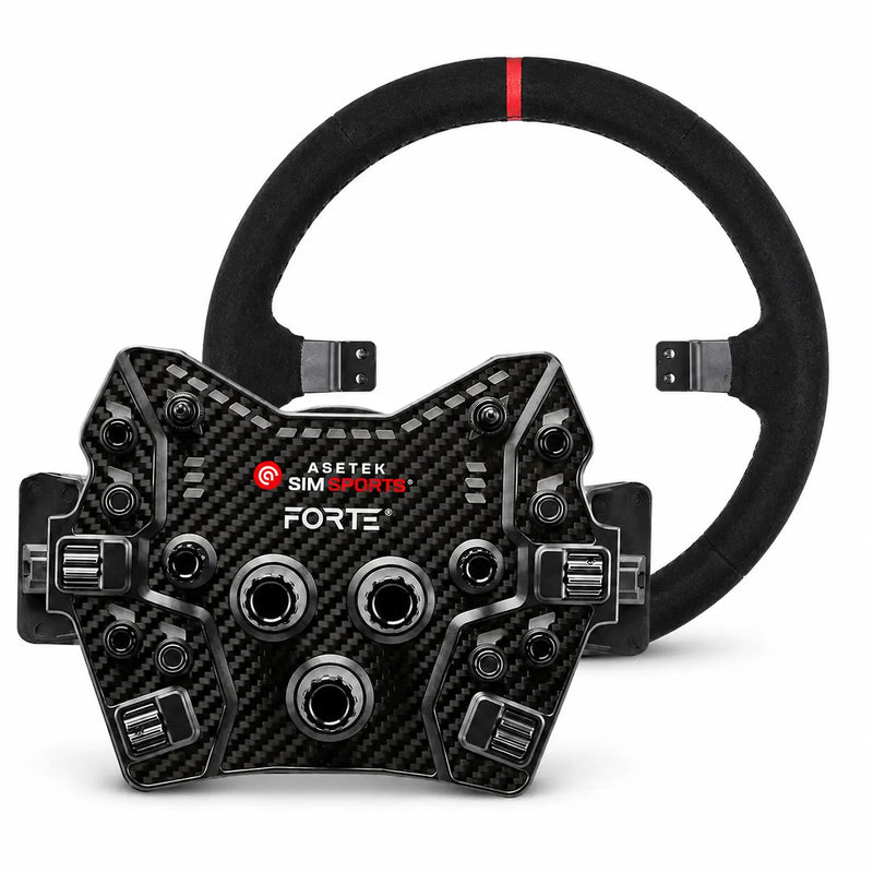 Asetek SimSports Forte GT Button Box (Black, Aluminum) Asetek SimSports Asetek SimSports Button Box  Sim Race Webshop B.V.