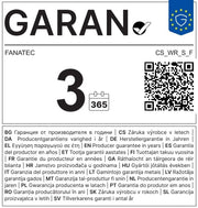 Fanatec ClubSport Wheel Rim Sparco® Formula - GARAN warranty label