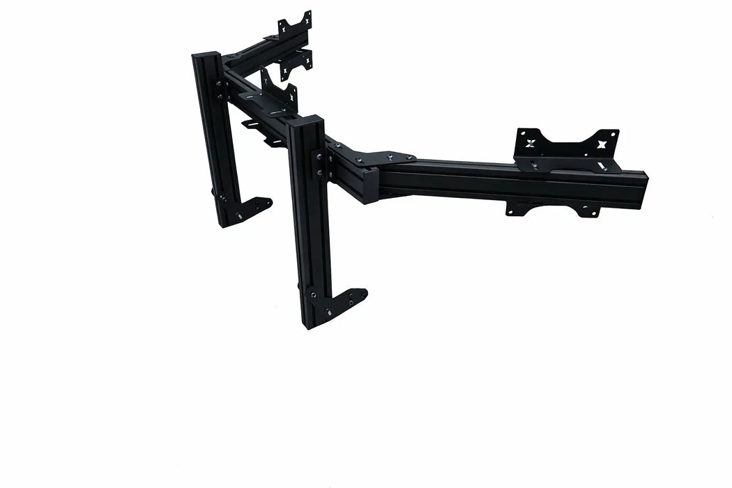 SimXPro Integrated Triple Screen Setup Heavy - VESA 75-100-200 - Black