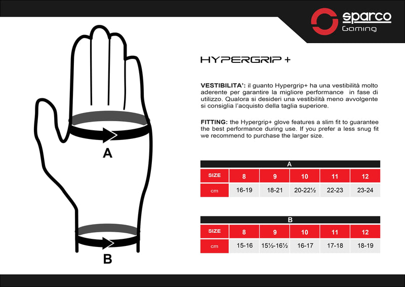 Sparco Hypergrip+ Gaming Glove