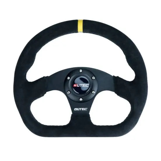 LTEC BAS ECO GT Volante in pelle scamosciata da 320 mm - Fondo piatto (0 mm di spessore)