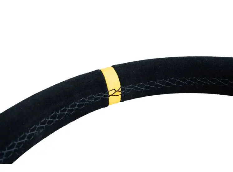 LTEC BAS ECO GT Volante in pelle scamosciata da 320 mm - Fondo piatto (0 mm di spessore)