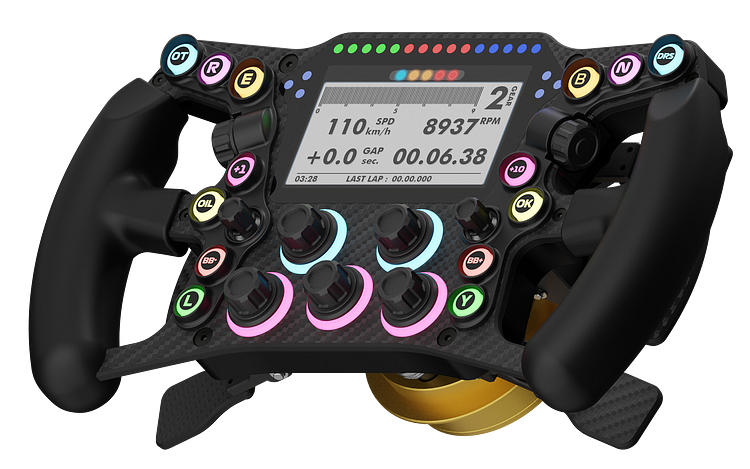 Leoxz - XGT Ultimate Wheel - side view + Fanatec QR2