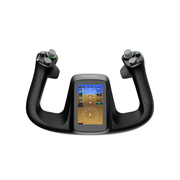 MOZA MFY Pro Yoke front view with 4.3-inch touchscreen