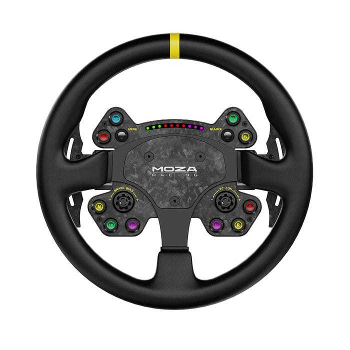 MOZA RACING RS V2 Steering Wheel Leather - front view