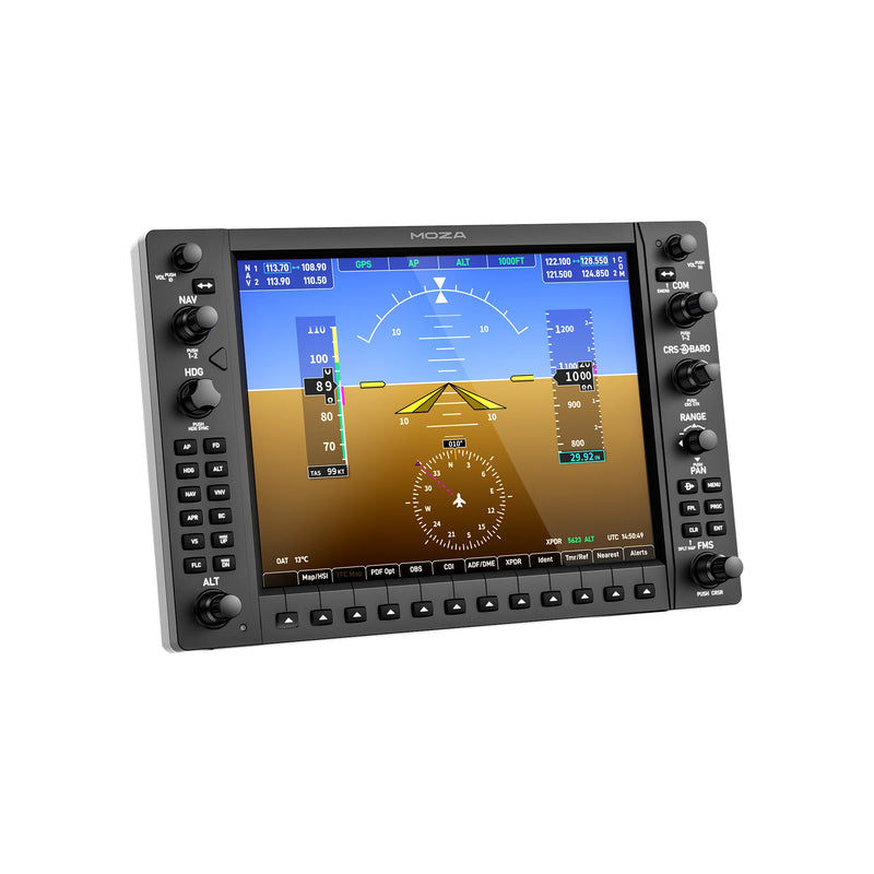 MOZA MGX1000 Instrument Panel MOZA Racing MOZA Racing Flight Instrumenten Panel  Sim Race Webshop B.V.