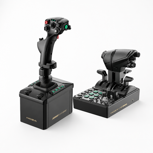 MOZA Flight Simulator Ultimate Bundle – AB6 Force Feedback Base + MHG Flight Stick + MTQ Throttle Quadrant Sim Race Webshop B.V. Sim Race Webshop B.V.   Sim Race Webshop B.V.