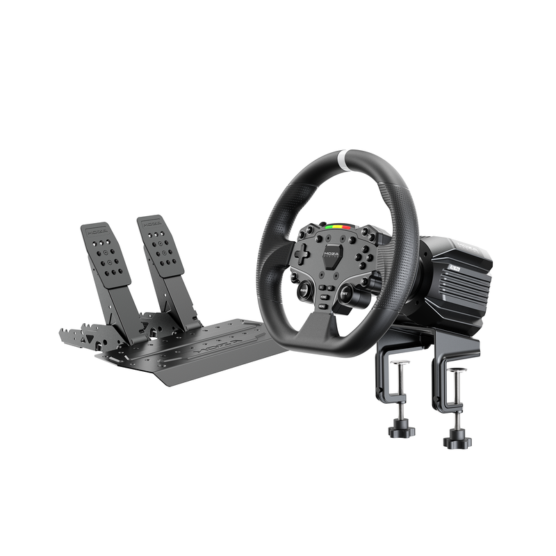 MOZA R5 Pro Racing Simulator Bundle with wheel base, ES Lite wheel and SR-P Lite2 pedals
