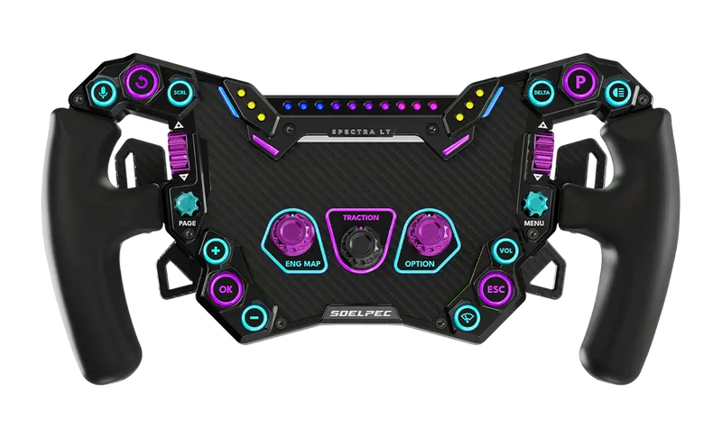 SOELPEC Spectra LT – Formula-Style RGB Sim Racing Wheel Soelpec Soelpec Steering Wheel  Sim Race Webshop B.V.