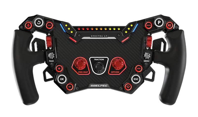 SOELPEC Spectra LT – Formula-Style RGB Sim Racing Wheel Soelpec Soelpec Steering Wheel  Sim Race Webshop B.V.