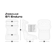 Sim-Lab S1 Enduro GT Seat – Comfort & Stability for Endurance Sim Racing Sim-Lab Sim-Lab Bucket seat  Sim Race Webshop B.V.
