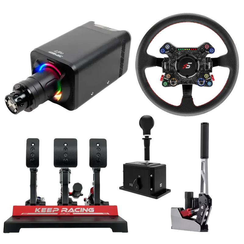 Simagic Rally Bundle Pro – 12Nm Direct Drive Simagic Simagic Wheel base + Wheel + Pedal Bundle + Shifter + Handbrake  Sim Race Webshop B.V.