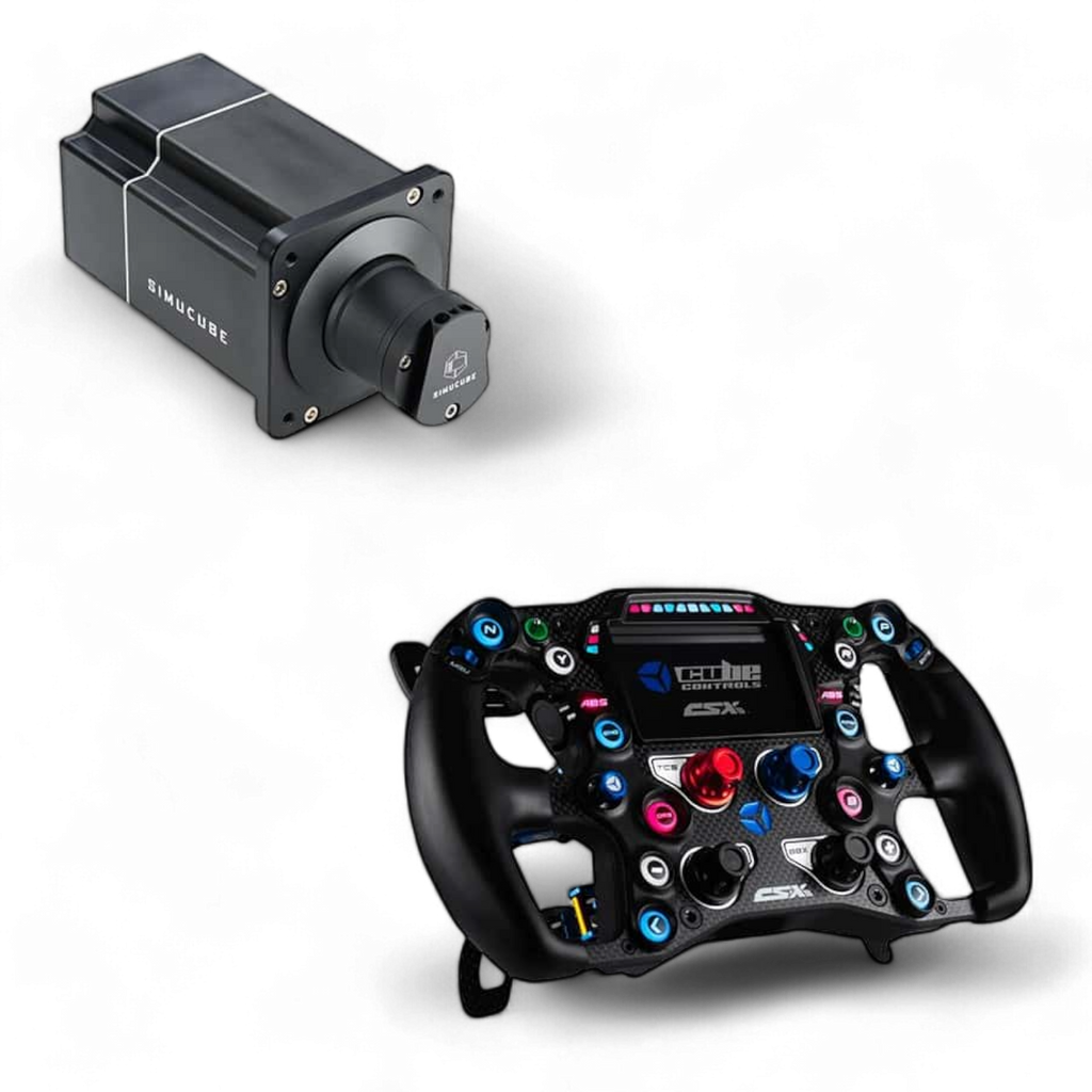 Simucube PRO R2 direct drive wheel base + Cube Controls CSX3 Bundle