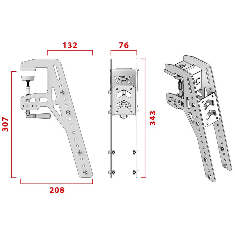 VIRPIL Controls Desk Mount – Black (Size L) Virpil Controls Virpil Controls Flight accessoires  Sim Race Webshop B.V.