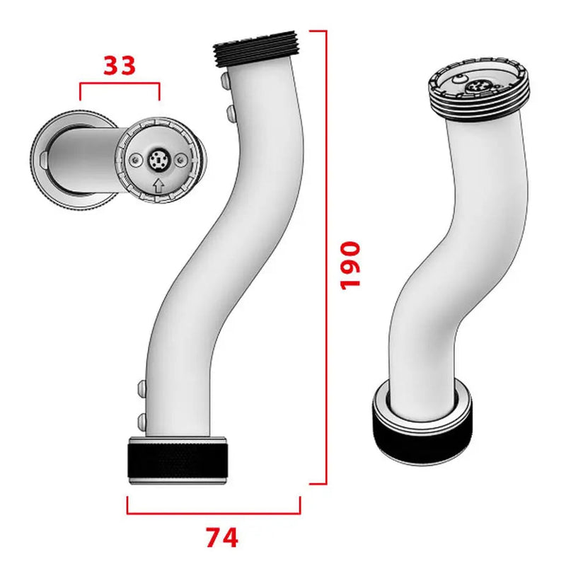 Virpil Controls Flightstick Extension – 200 mm Virpil Controls Virpil Controls Flightstick Extension  Sim Race Webshop B.V.