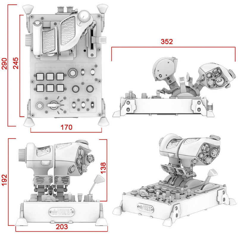 Virpil Controls VMAX Prime Throttle Virpil Controls Virpil Controls Throttle  Sim Race Webshop B.V.