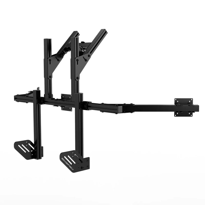SIMGASM | Core Integrated quad monitor stand vesa 75/100 SIMGASM SIMGASM Monitorstand  Sim Race Webshop B.V.