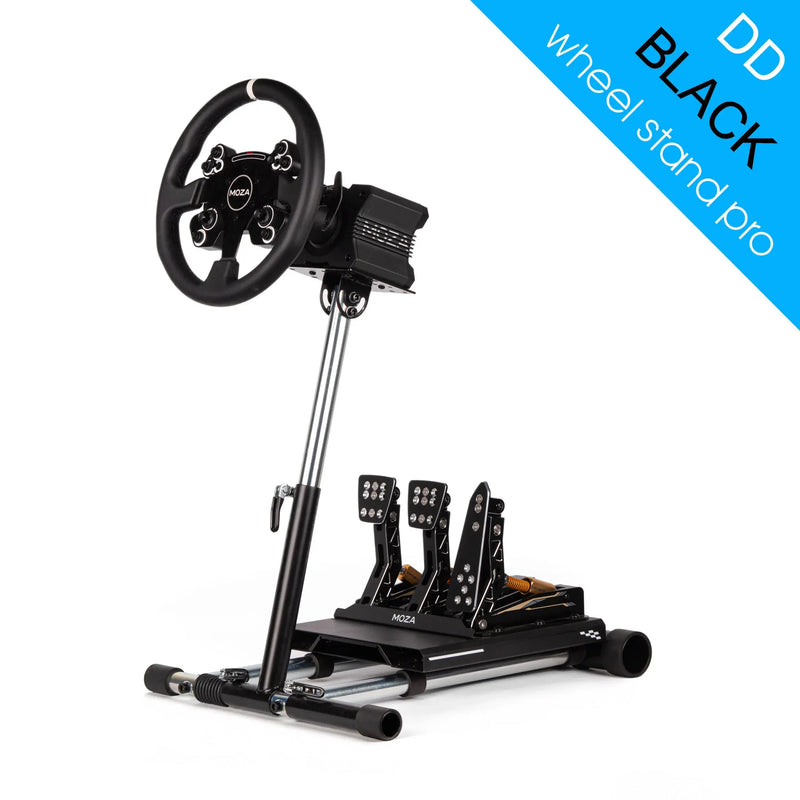 Wheel Stand Pro DD for Logitech, Fanatec, Moza Racing R9, R12 - BLACK Wheel Stand Pro Wheel Stand Pro Wheel Stand  Sim Race Webshop B.V.