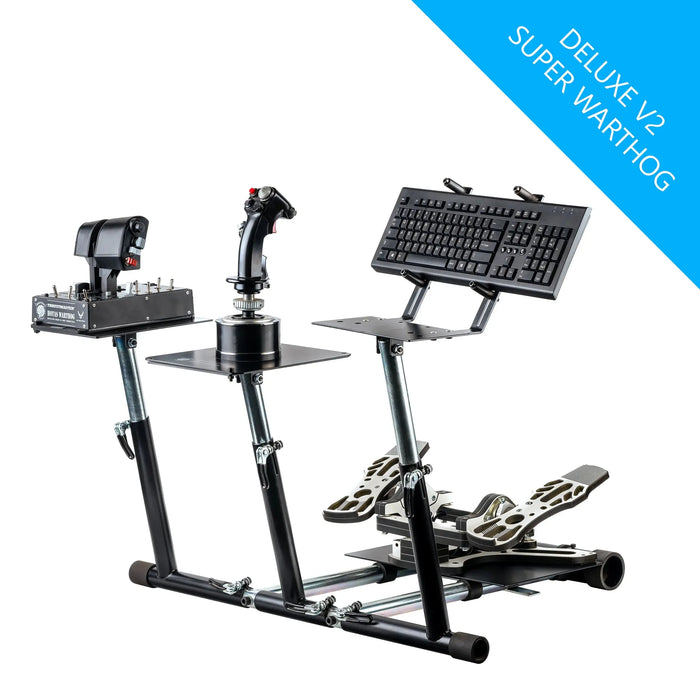 Wheel Stand Pro for Thrustmaster HOTAS WARTHOG™, Saitek X-55, X52/Pro, X65 – Deluxe V2 Wheel Stand Pro
