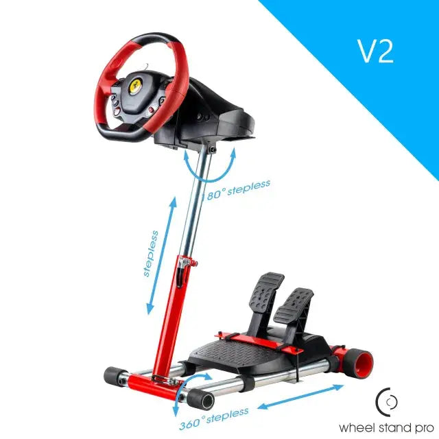 Wheel Stand Pro voor Thrustmaster 458/T80/T100/RGT – RED Wheel Stand Pro Wheel Stand Pro Wheel Stand  Sim Race Webshop B.V.