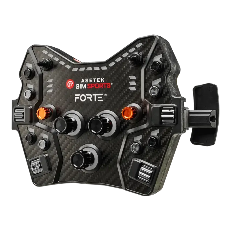 Asetek SimSports Forte GT Button Box (Black Aluminum) - Button Box