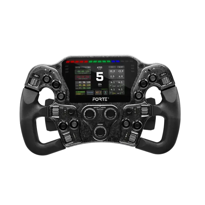 Asetek SimSports Forte® Formula Pro Steering Wheel - LMP Handles - Button Box