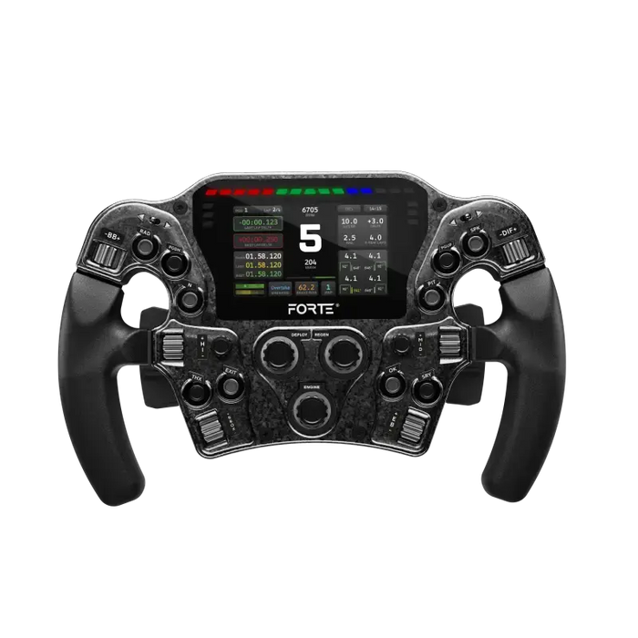 Asetek SimSports Forte® Formula Pro Steering Wheel - XL Handles - Button Box