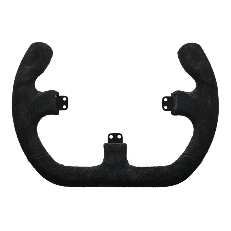 ASETEK OPEN D BLACK SUEDE RIM - front view