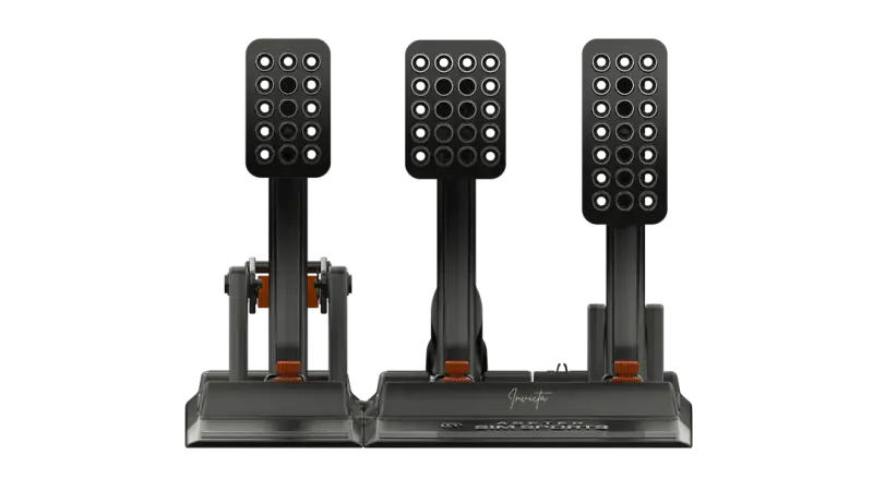 Asetek SimSports® Invicta™ Hydraulic Pedals - Throttle Brake and Clutch - Sim Pedals