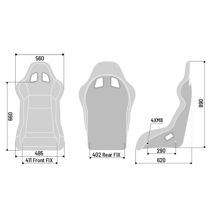 SPARCO EVO QRT FIA SEAT - Noir  