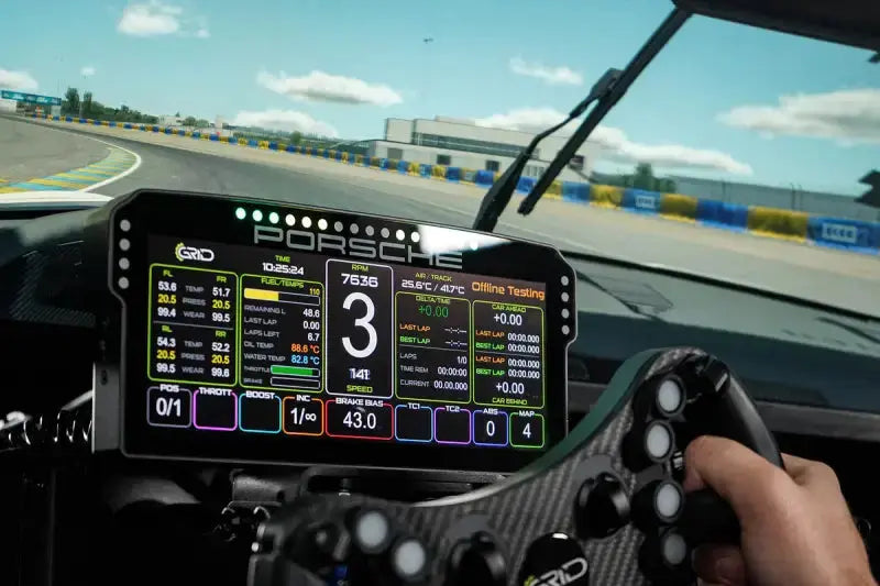 GRID Engineering Porsche 911 GT3 Cup Dashboard Display Unit - Data Display (DDU)