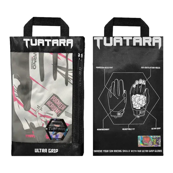 Jarno Opmeer Sim Racing Gloves INDICATOR White Sim Racing Gloves