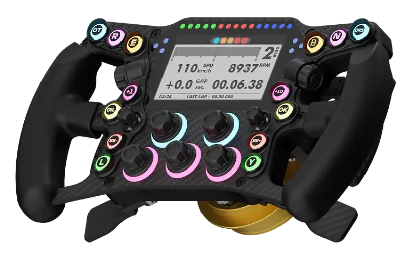 Leoxz - XGT Ultimate Wheel - side view + Fanatec QR2