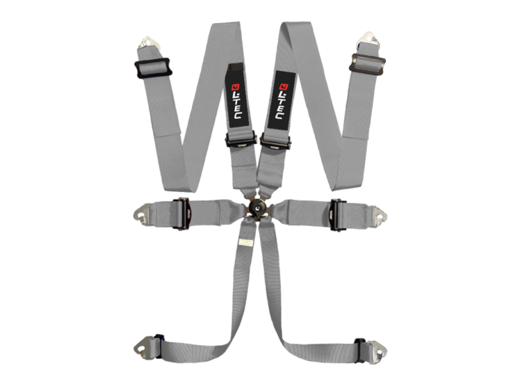 LTEC Magnum Ultralite 6-Point Racing Harness – Grey – photo 7