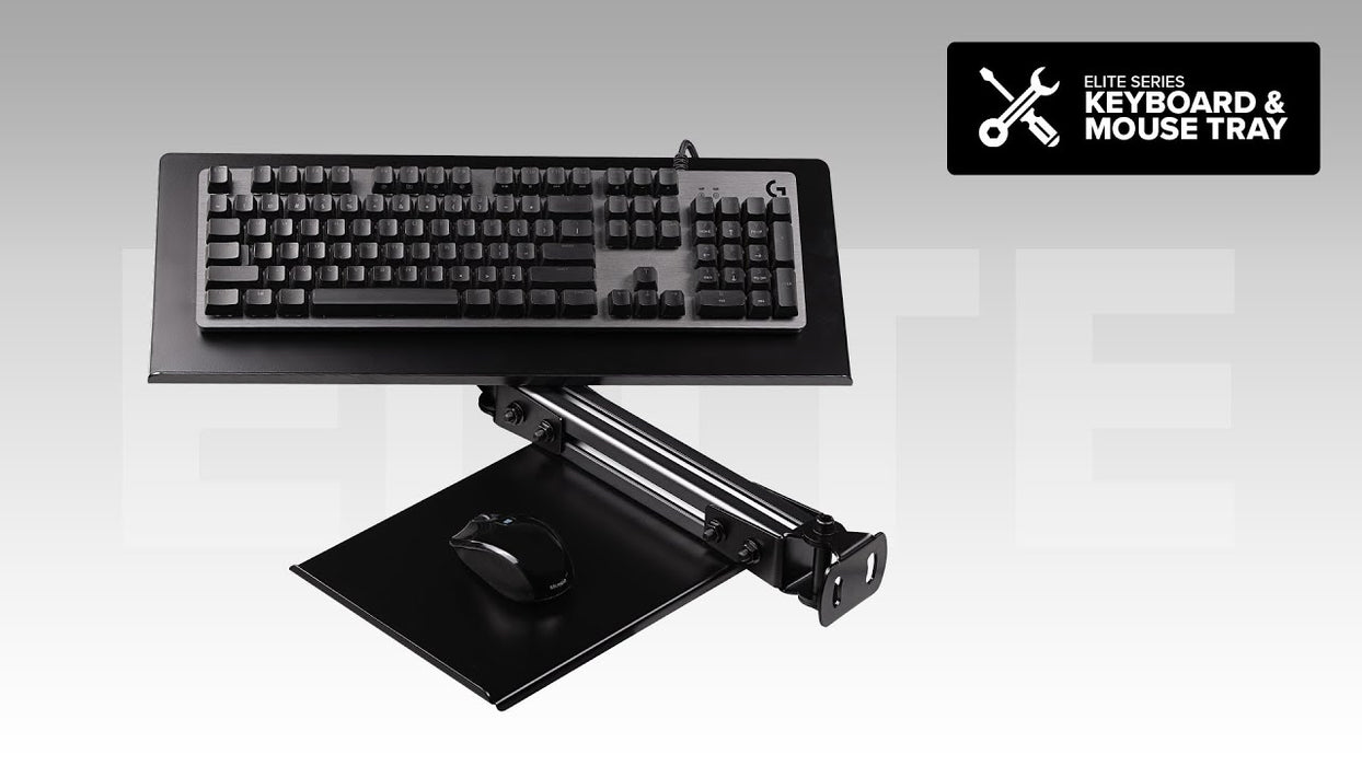 Next Level Racing® Elite Keyboard and Mouse Tray - Black Edition