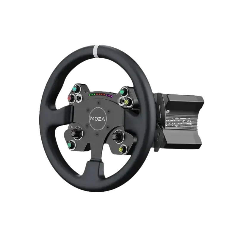 Moza Racing R12 Direct Drive Wheel Base – V2 + CS V2P Steering Wheel – Bundle - Wheel base + wheel
