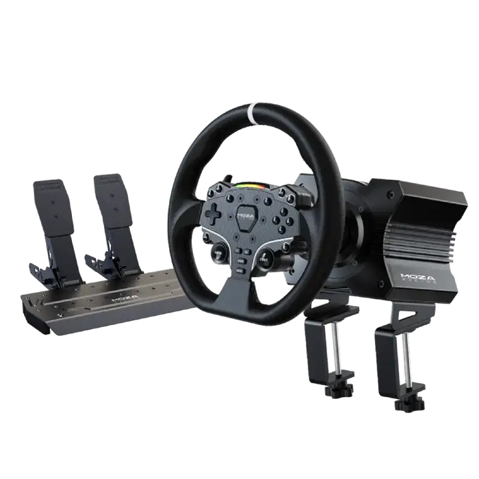 Moza Racing R5 Direct Drive Simulator Bundle (Ex return) - Wheel base + Wheel + Pedal Bundle
