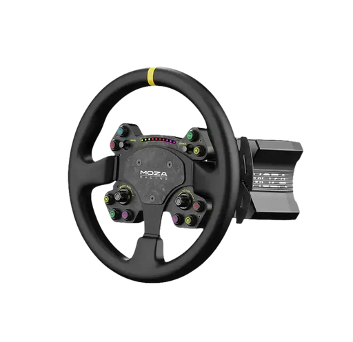 Moza Racing R9 Direct Drive Wheel Base – V3 + RS V2 Steering Wheel Leather Bundle Wheel base + wheel