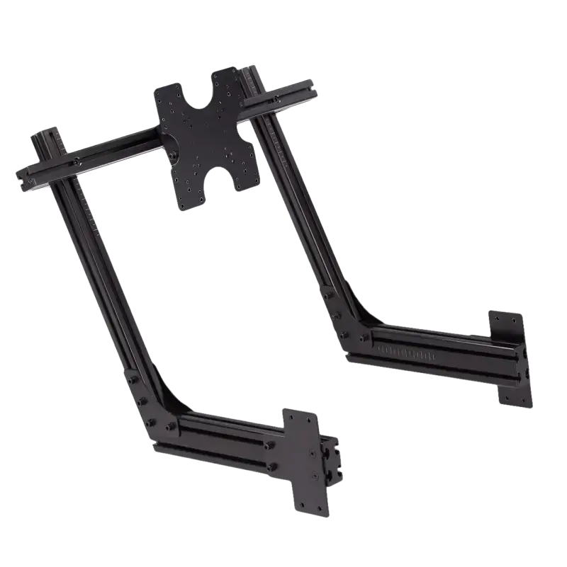NEXT LEVEL RACING - ELITE DIRECT MONITOR MOUNT – BLACK EDITION - front view