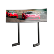 NEXT LEVEL RACING ELITE FREESTANDING SINGLE MONITOR STAND - BLACK + Monitor