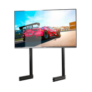 NEXT LEVEL RACING ELITE FREESTANDING SINGLE MONITOR STAND - BLACK + Television