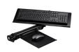 Next Level Racing - ELITE KEYBOARD AND MOUSE TRAY- BLACK EDITION - Front view + keyboad and mouse