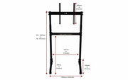 Next Level Racing - Free Standing Single Monitor stand - size
